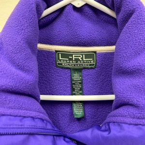 Lauren active wear purple sweatshirt